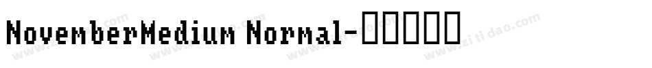 NovemberMedium Normal字体转换